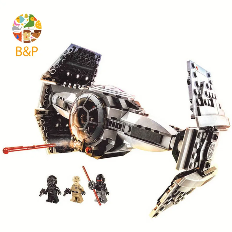 

75082 354pcs Stars Series Force Awakens TIE Advanced Prototype Building Blocks Brick Educational Toys Child Gift 10373