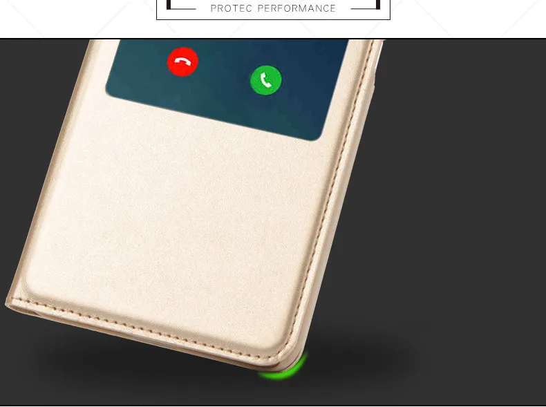 luxury open window leather flip case cover for xiaomi redmi note 4 4x 08