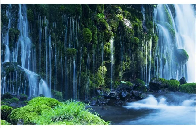 3d Quarto Papel De Parede Paisagem Cachoeira Personalizado Papel