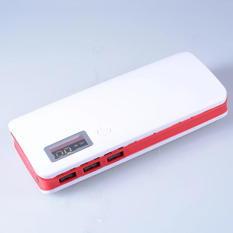 Без батареи 10000 мАч) Внешний аккумулятор 5x18650 DIY Box power Bank ЖК-фонарик Dual USB Pover power bank для телефонов huawei зарядное устройство