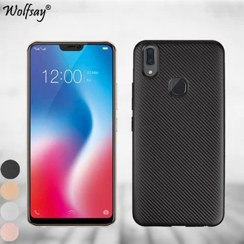 Wolfsay Vivo V9 Case Shockproof Carbon Fiber Texture Silicone Phone Shell sFor Vivo V9 Cover Fundas For BBK Vivo V9 Y85 Case Wolfsay Vivo V9 Case Shockproof Carbon Fiber Texture Silicone Phone Shell sFor Vivo V9 Cover Fundas For BBK Vivo V9 Y85 Case
