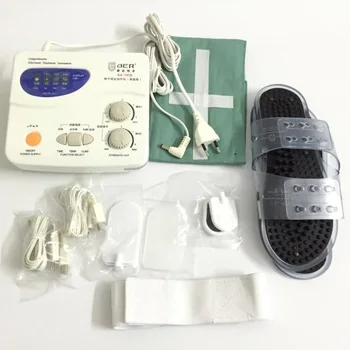 

2018 New Electroe Muscle Stimulator Pulse Tens Acupuncture Therapy Equipment Digital Meridian Body Massager Fat Burner +4 Pads