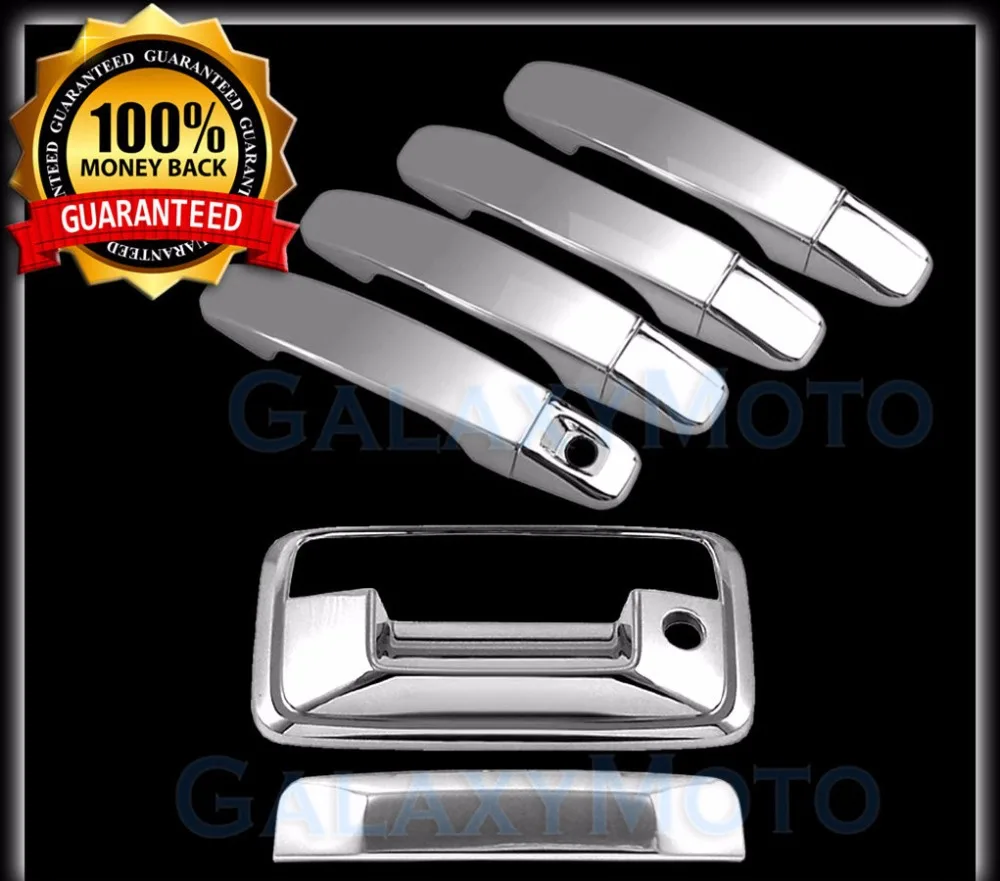 

XYIVYG 15-16 for Chevy Colorado Chrome 4 Door Handle+Tailgate Without Camera Hole Cover