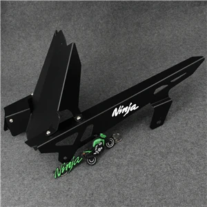 Логотип NINJA для Kawasaki NINJA 400 250 GARY зеленый черный CNC защита цепи мотоцикла и заднее крыло комплект брызговиков