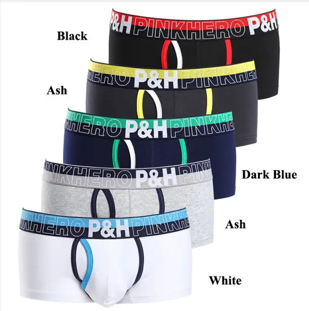 Mixed color Упаковка из 28 модных хлопковых u-мешков, мужские трусы-боксеры из спандекса, Короткие мужские трусы высшего качества, мужское нижнее белье, интимные мужские трусы - Цвет: Mixed color
