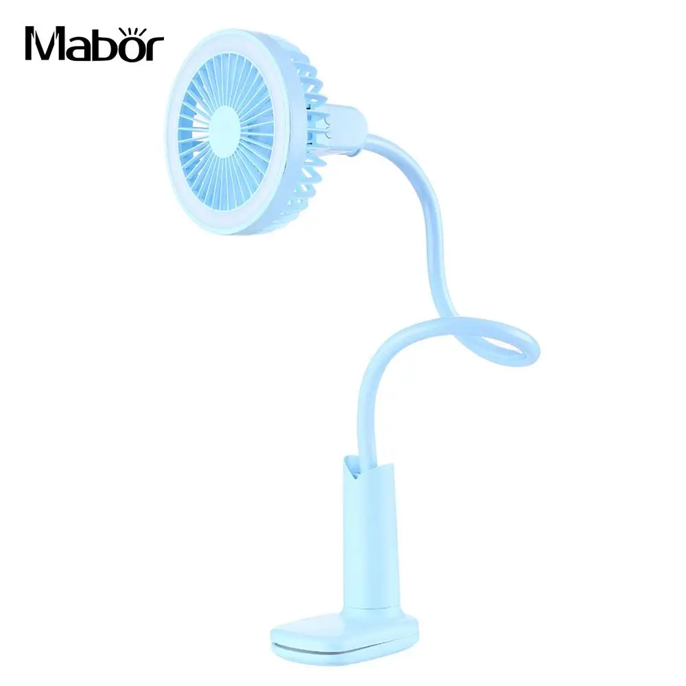 

Adjustable Flexible Reading Light Book Lamp LED Clip Booklight Mini Fan Rechargeable Multicolour Night Lamp Music Stand