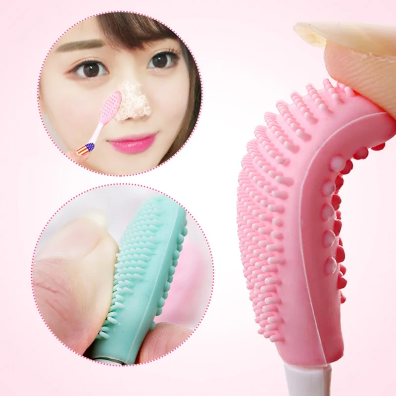 Силиконовая щетка для чистки лица удаление черных точек прыщей инструмент
