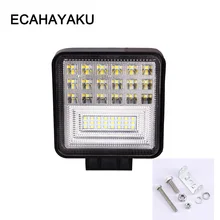Best Price ECAHAYAKU 4 inch 126W LED Work Light Bar 3-Row Combo Motorcycle Foglights Off-road LED Bar For Pickup 4WD 4x4 ATV SUV Jeep Truck Best Price ECAHAYAKU 4 inch 126W LED Work Light Bar 3-Row Combo Motorcycle Foglights Off-road LED Bar For Pickup 4WD 4x4 ATV SUV Jeep Truck