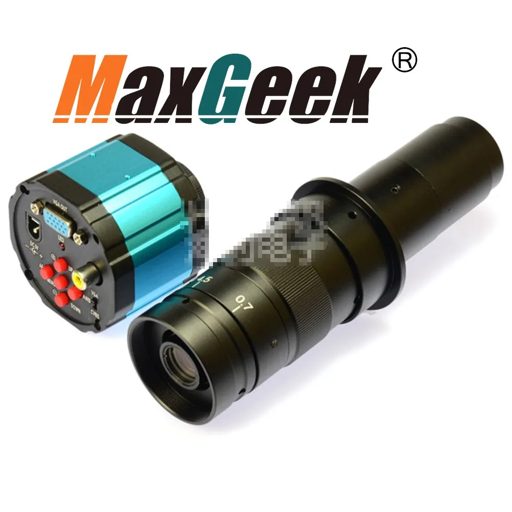 2.0MP широкоформатный микроскоп камера VGA AV выход+ 180X C-Mount Лупа объектив