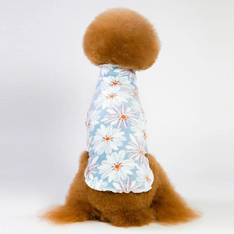 Рубашка для собак camiseta perro футболка с высоким воротником и йоркширским терьером