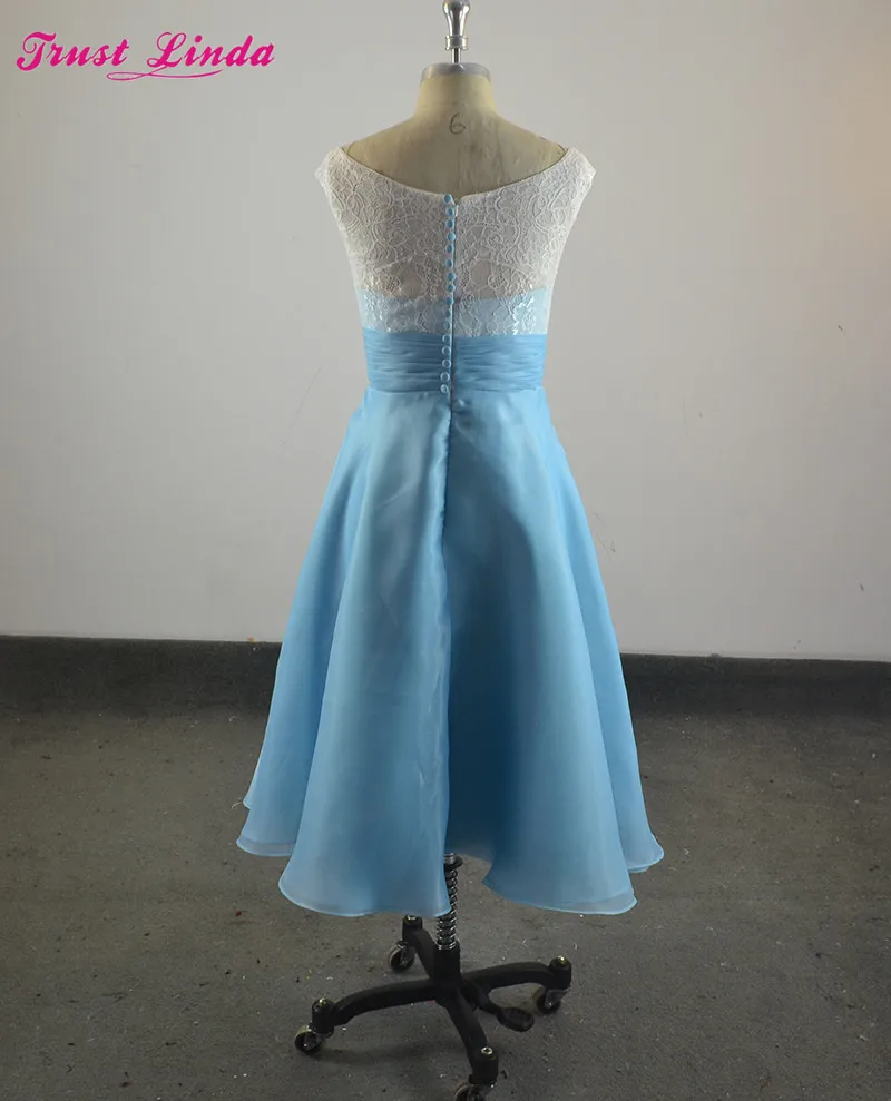 Короткий халат де платья невесты 2018 новые Чай Длина органза Vestidos De Fiesta линия пикантная Свадебная Платья для вечеринок для выпускного платья