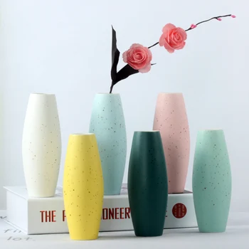 

Ceramic Small Fresh Vase European Simple Modern White Home Table Dried Flowers Star Flower Arrangements Flower Ornaments