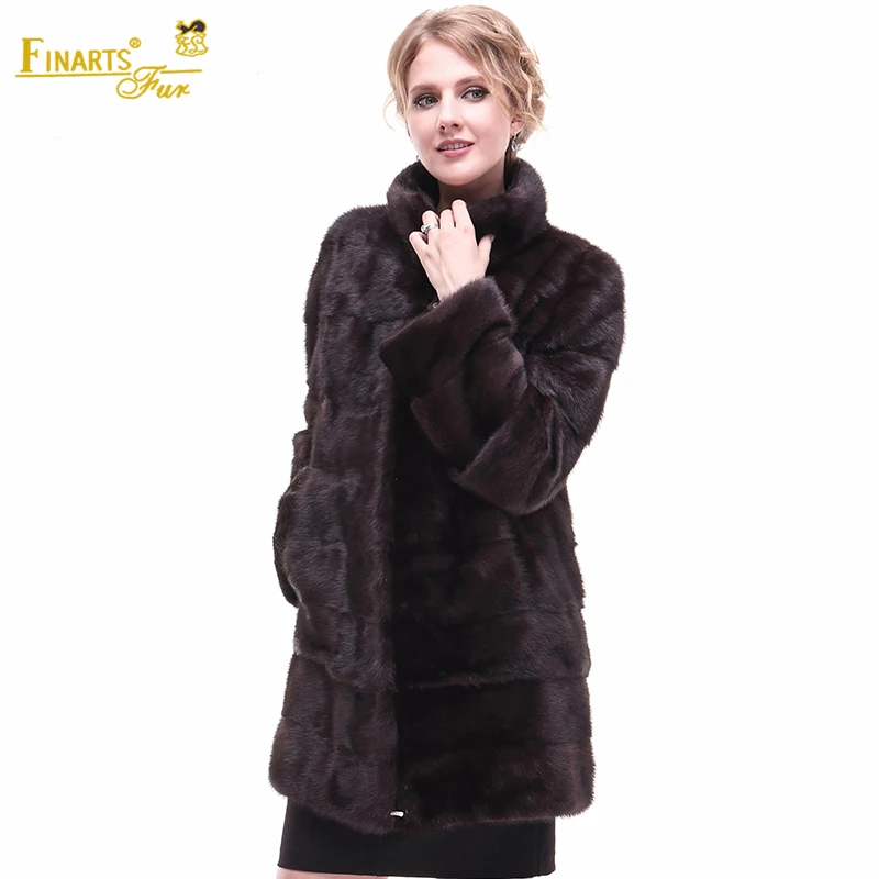 Superior Real Mink Coats Women Natural Genuine Fur Coats Mink Winter