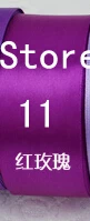 purple red 25 ярдов/рулон) 40 мм черная однолицевая Свадебная атласная лента украшение подарок рождественские ленты DIY Декор для упаковки - Цвет: purple red