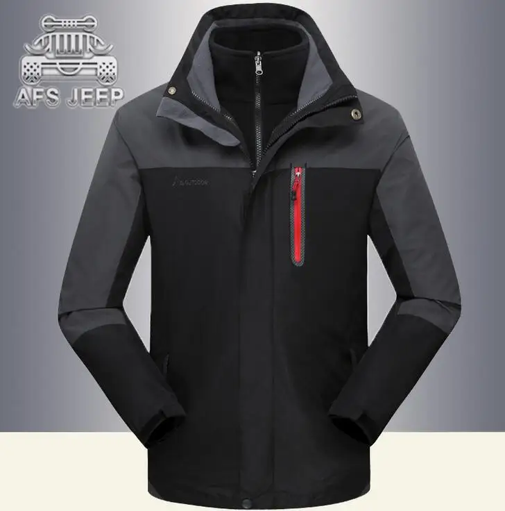 men black Ttriple Lovers Водонепроницаемая теплая Осенняя зимняя Новинка Мужская куртка ветровка женская одежда женские куртки и пальто - Цвет: men black