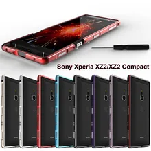 Для sony Xperia XZ2 чехол XZ2 компактный чехол роскошный алюминиевый сплав защитный бампер для sony Xperia XZ2 компактный металлический каркас