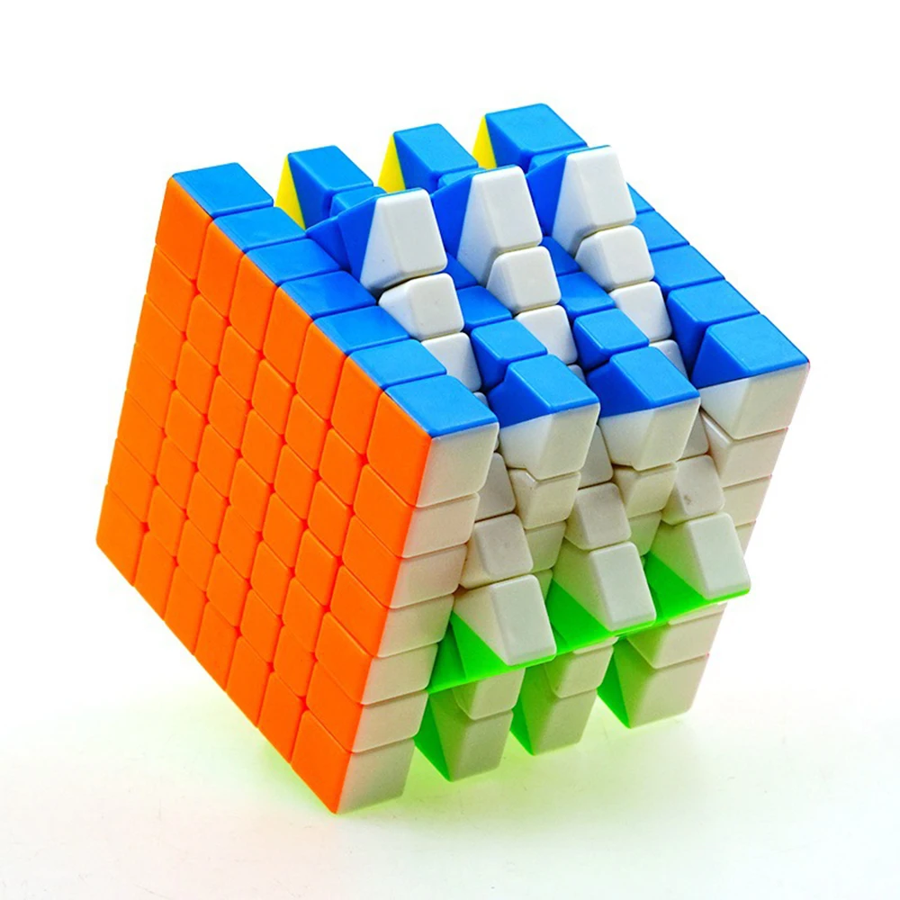 Ен июня Ю. фу 7*7*7 цветов Волшебные кубики Головоломки Скорость Cube Развивающие игрушки подарки для детей Детская