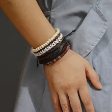 

2018 Fashion Bohemian Beads Rope Bracelet for Women Men Cotton Knitted Handmade Charm Bracelet & Bangles Ethnic Jewelry Gifts