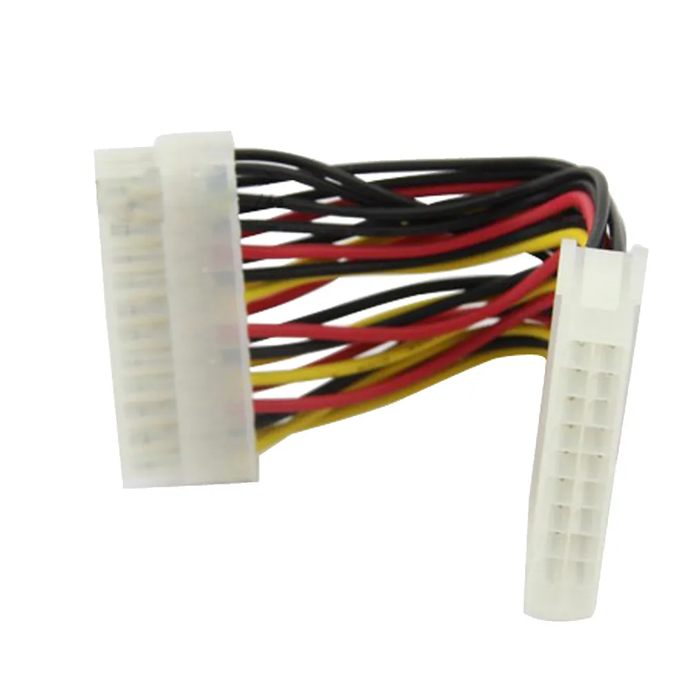 For Laptop PC Computer 20 Pin Male to 24 Pin Female ATX Power Adapter Cable New 10 pcs atx pc computer motherboard power cable switch on off reset button computer replacement f19886