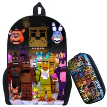 17Inch Kids Five Nights at Freddys Backpack Children Schoolbags For Teenagers Boys&Girls School Book Bag Kids