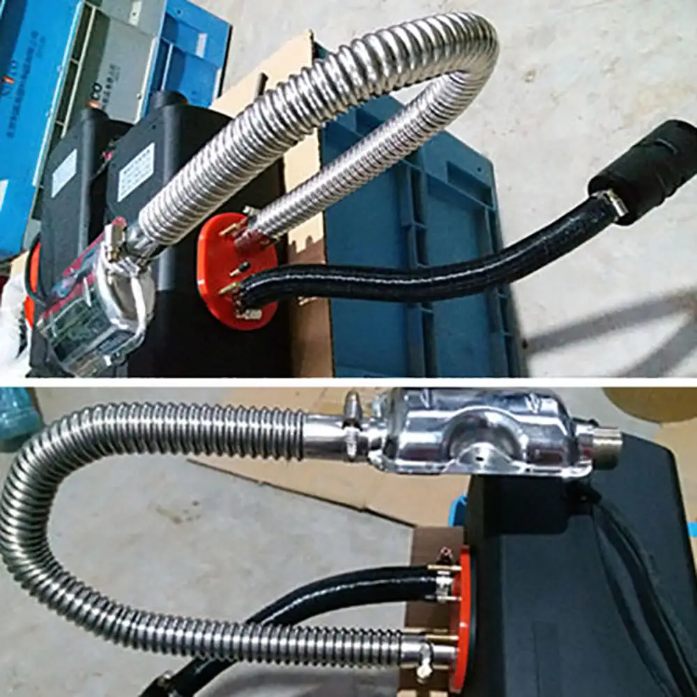 60cm Car Exhaust Pipe Parking Air Heater Tank Diesel Gas Vent Hose Automobile Exhaust Pipe Corrugated Round Pipe