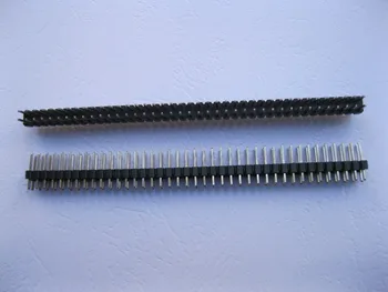 

200 pcs 2.54mm Breakable Pin Header 2x40 80pin Male Double Row Strip
