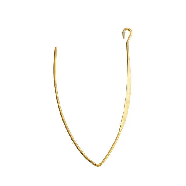 Doreen Box Copper Ear Wire Hooks Earring S Wishbone Gold Color W Doreen Box Copper Ear Wire Hooks Earring S Wishbone Gold Color W Loop 44mm X