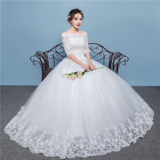Ball Gown Plus Size Wedding Dresses 2018 New Luxury Lace Applique - Main Image