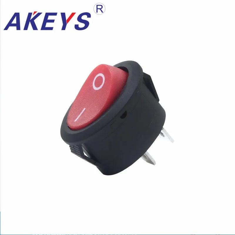 

10PCS KCD1-311-3P 125V 2 Pins On-Off Rocker Switch Momentary Rocker Switch with Red button