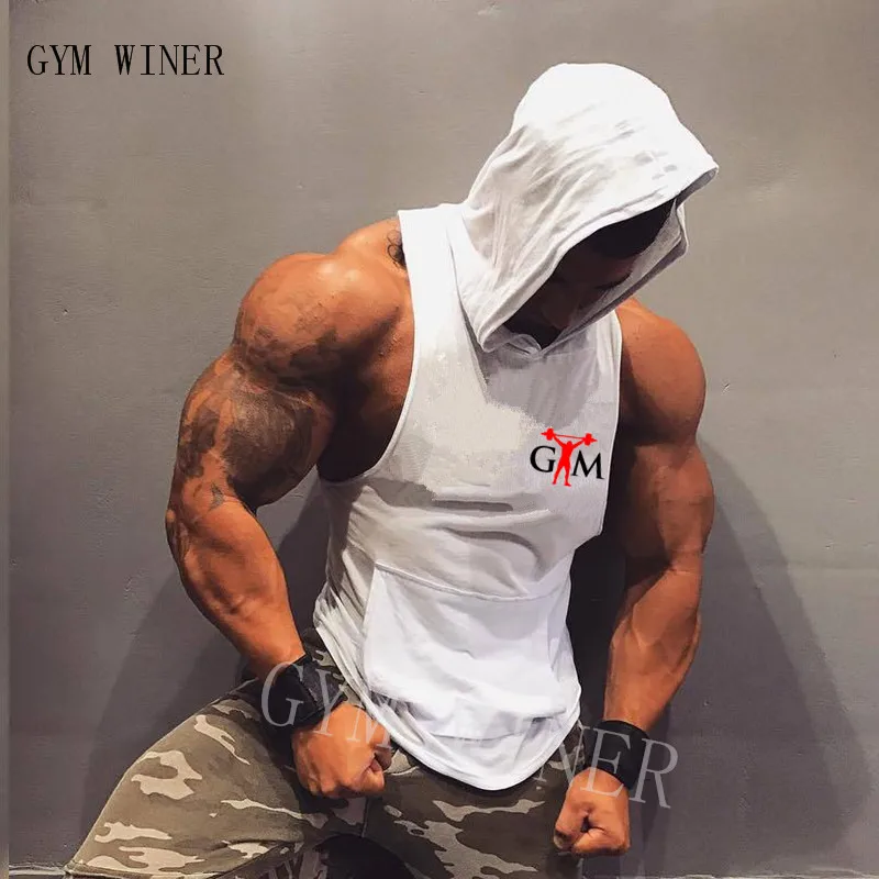 Men/'s Bodybuilding Tank Tops Gym Fitness Singlet Muscle Shirt Cami Crop Vests