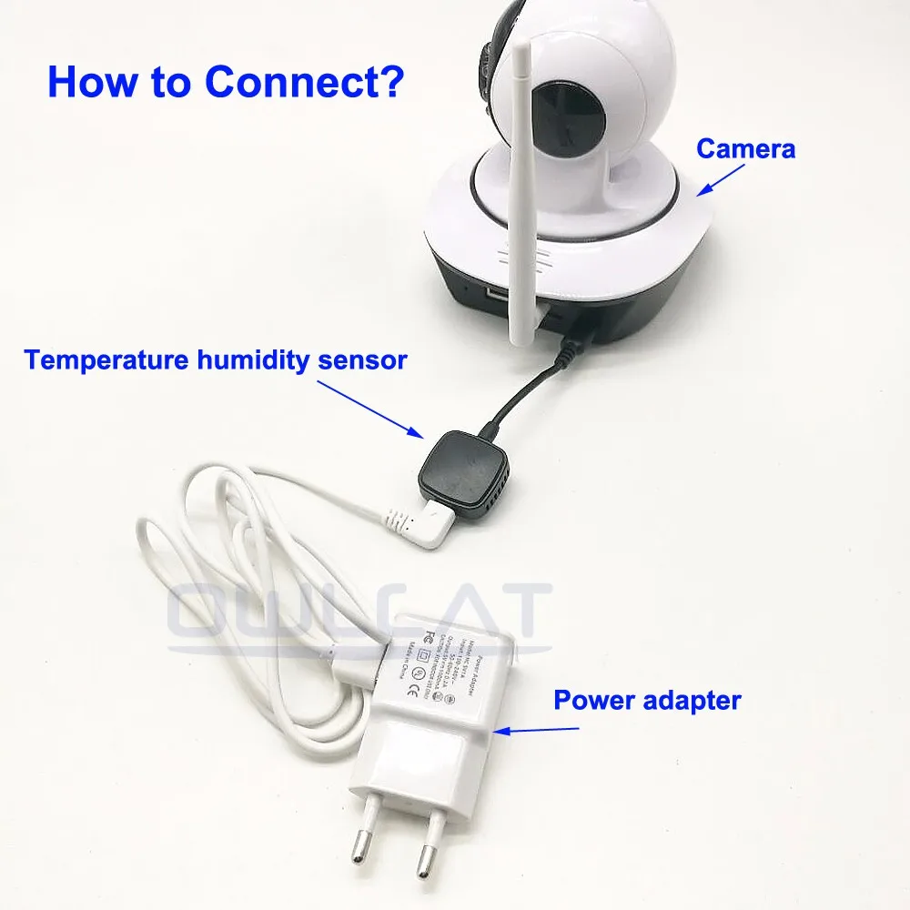 OwlCat HD 1080p Купольная Wi-Fi IP камера IR Night P2P радионяня аудио Talk SD CCTV контроль температуры и влажности Onvif CamHi приложение