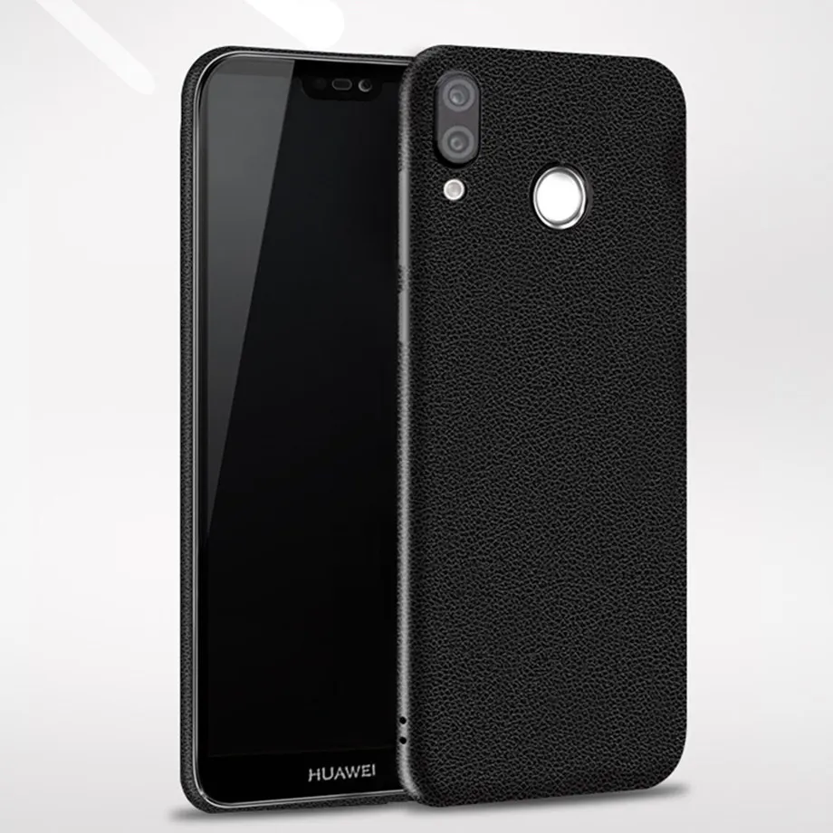 Силиконовые кожаные чехлы для Huawei P20 Lite противоударный чехол телефона p20 lite p 20
