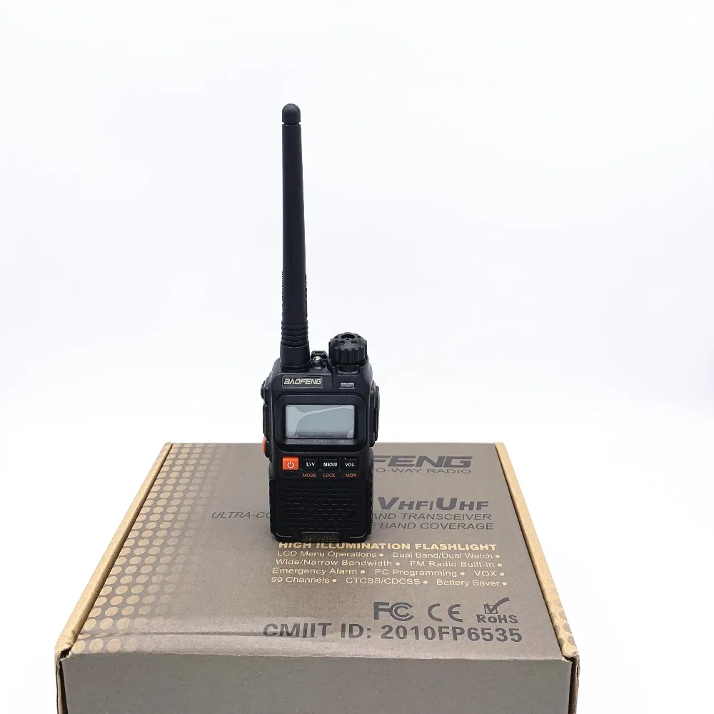 Baofeng UV-3R Plus портативная рация UHF VHF Mini UV 3R+ Портативная CB радио VOX фонарик FM приемопередатчик радиоприемник Amador UV3R