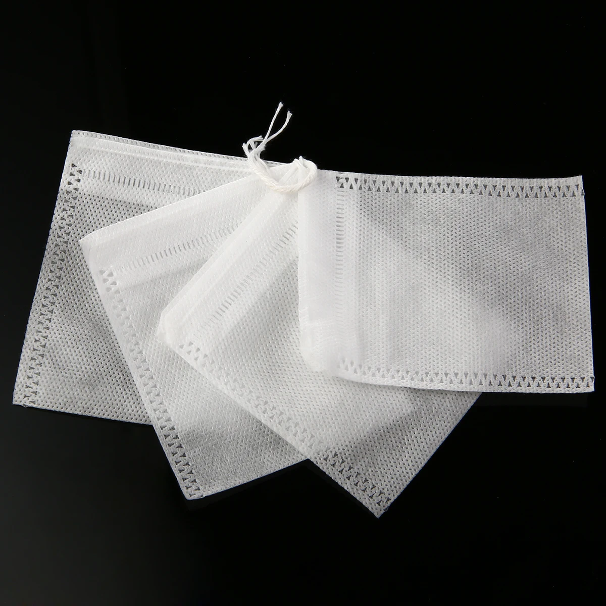 100Pcs Nonwovens Muslin Drawstring Reusable Bags 8X10cm For Spices Herbs Tea Coffee Soaps Non-woven Fabrics Storage Bags Mayitr