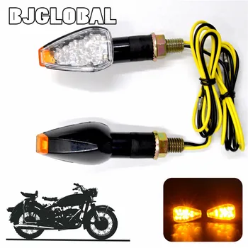 

12V Mini Led Motorcycle Turn Signal E mark Lights 15 LEDs Indiators Lamp Flashers Flashing Blinker Carbon Fiber Housing Bright