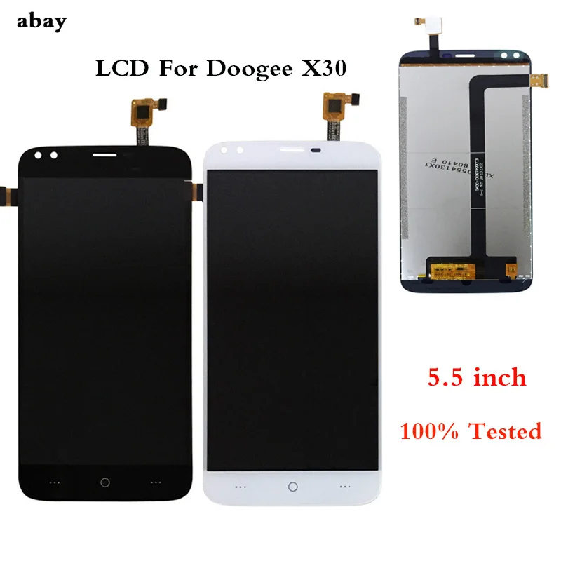 ЖК-экран 5 дюйма Для Doogee X30 сенсорный экран 100% испытано дигитайзер в сборе