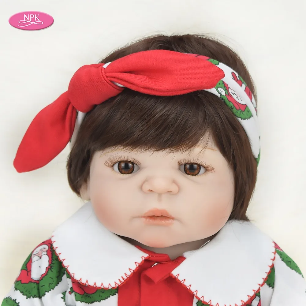 Reborn Toddler Baby Doll 57CM Lifelike Princess Girl Realistic Full Silicone Bath Toy Bebe Reborn Menina Christmas Gift for Kids