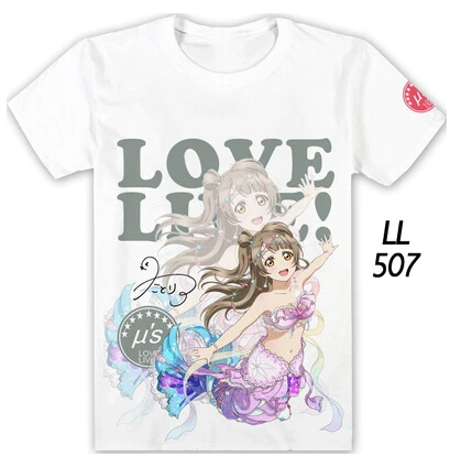 Новый аниме LoveLive! Косплей косплей Хэллоуин летняя Русалка с короткими