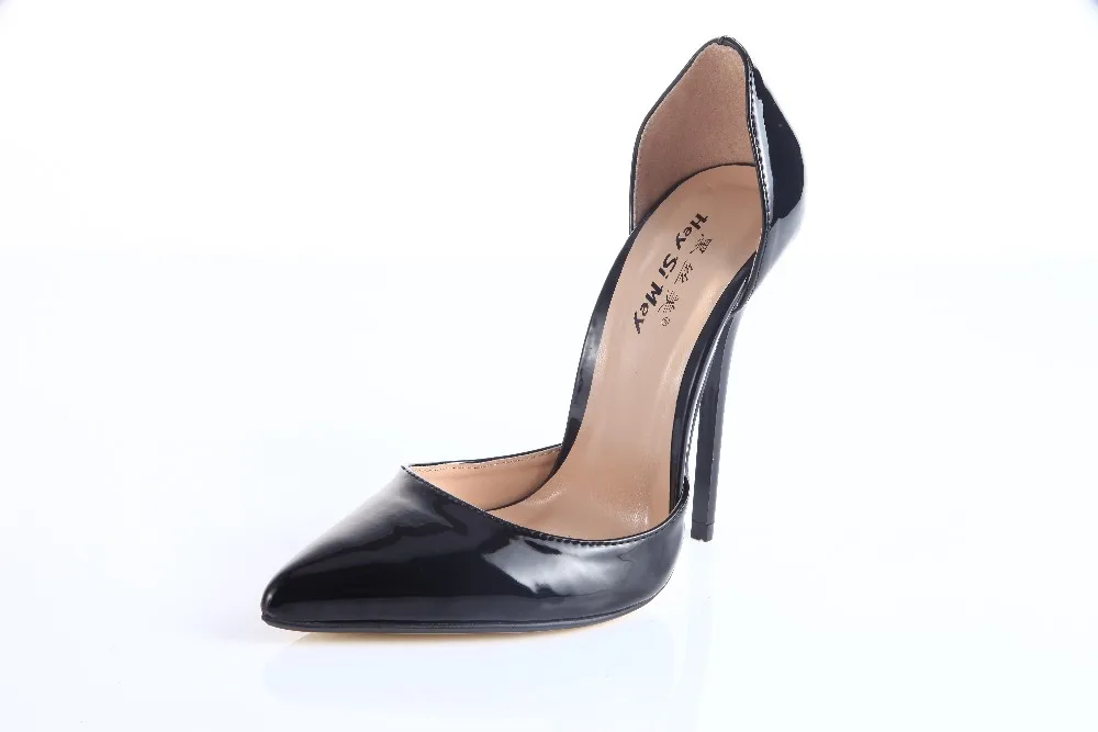 HSM feminino/Профессиональная женская обувь на шпильке с острым носком для трансвеститов обувь на тонком каблуке 14 см женские туфли-лодочки для костюмированной вечеринки; большие размеры 40-48 49