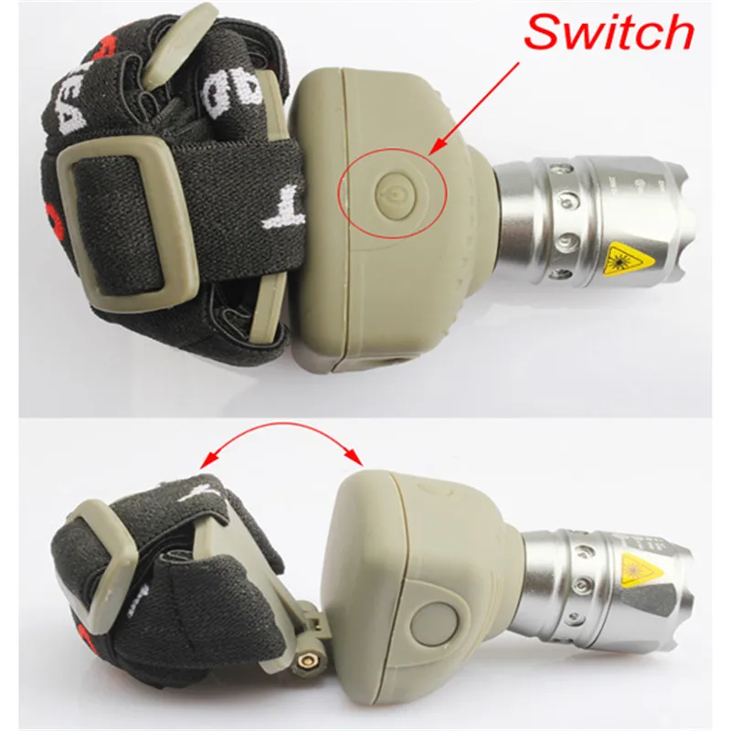 

High Intensity Ultra Bright 5W CREE Q5 LED Zoom Adjustable Flashlight Head Lamp Light Headlamp 300Lm Camping Fishing Head Torch