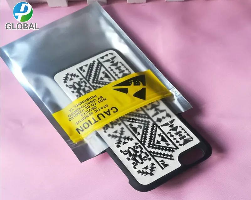 100pcs 8*13.5cm Zip lock Anti-Static Shielding plastic Bags ESD Anti Static zipper Electronic Accessories/battery Packaging bags 4