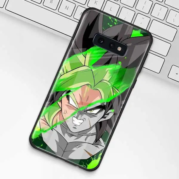 Чехол из закаленного стекла Dragon Ball для samsung Galaxy S10 S10e S9 S8 S10 Plus Note 9 A50 A30 - Цвет: 011