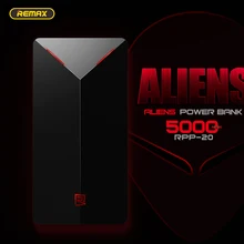 REMAX Alien Design Powerbank 5000 mAh Ultra Slim 5000mah Power Bank External Battery Portable Charging For Xiaomi Mobile Phone
