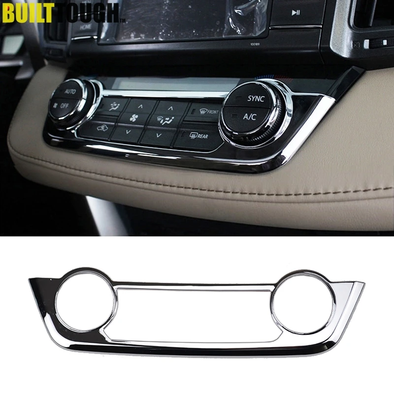 

For Toyota RAV4 2013 2014 2015 2016 2017 2018 Chrome Center Console AC Switch Button Panel Air Condition Vent Control Cover Trim