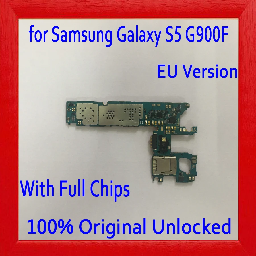 Версия ЕС для Samsung Galaxy S5 G900F материнская плата с системой Android 16 ГБ оригинальная