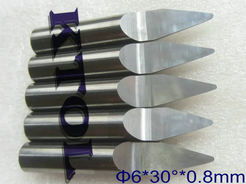 Buy 6x0.8MM 30 Degree V Bits Engraving End Mill Solid