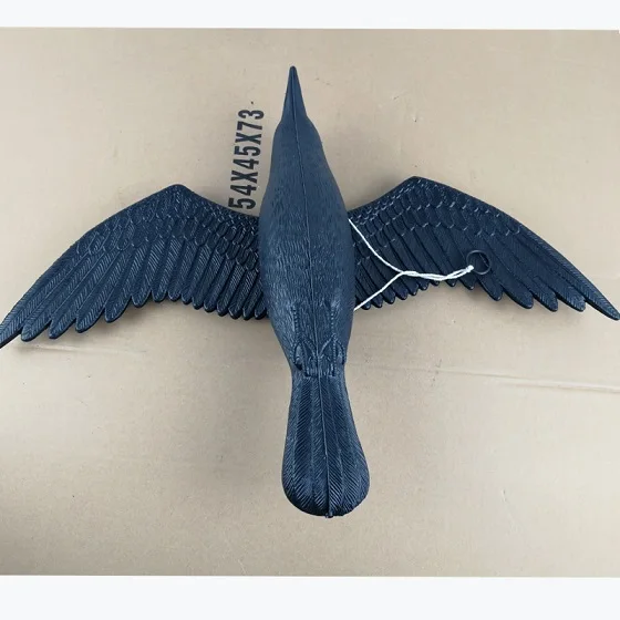 PDDHKK похожая на настоящую Пластик ворона украшения сада приманочный шест охотничья приманка для напугать птиц Охота птицы профессиональный макет Ястреба - Цвет: D3015