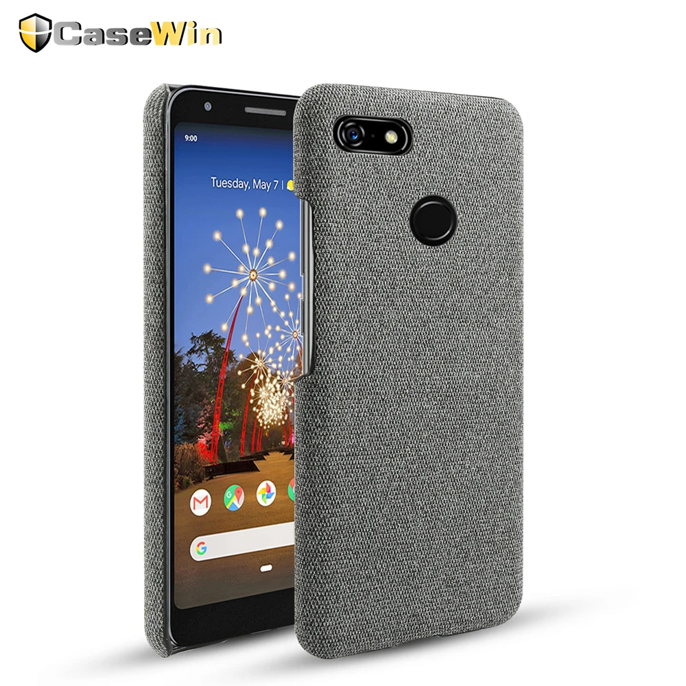 

Luxury Phone Case For Google Pixel 3A XL Slim Fabric Cloth PC Back Cases Fundas Shockproof Cover For Google Pixel 3A XL Case