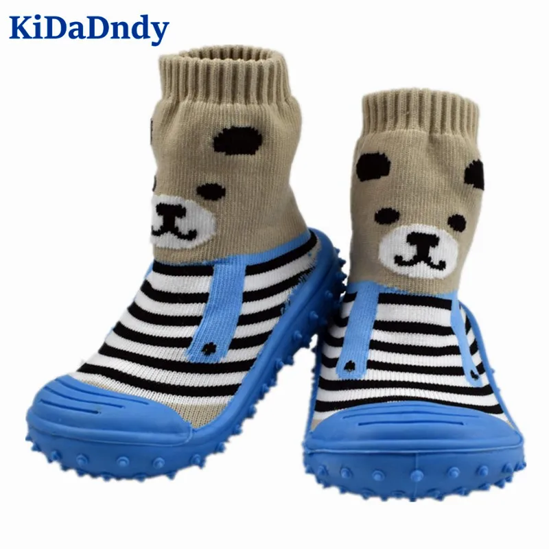 KiDaDndy Baby Socks With Rubber Soles Cotton Baby Socks Newborn Anti