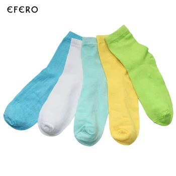 

5Pair Short Women Socks Female Ankle Socks For Woman Ladies lovely Socks Chaussettes Femme Women's 3D Art Socks Meias Femininas